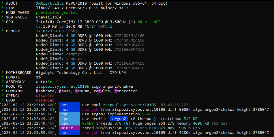 XMRig-Mining-Working